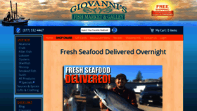 What Giovannisfishmarket.com website looked like in 2021 (3 years ago)