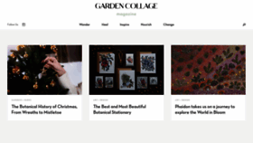 What Gardencollage.com website looked like in 2021 (3 years ago)