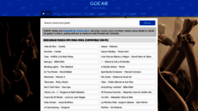 What Goear2.com website looked like in 2021 (3 years ago)