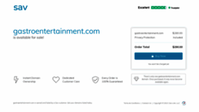 What Gastroentertainment.com website looked like in 2021 (3 years ago)