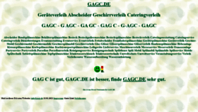 What Gagc.de website looked like in 2021 (4 years ago)