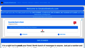 What Greatonlinetools.com website looked like in 2021 (3 years ago)