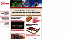 What Gloco.de website looked like in 2021 (3 years ago)