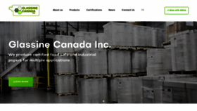 What Glassinecanada.qc.ca website looked like in 2021 (3 years ago)