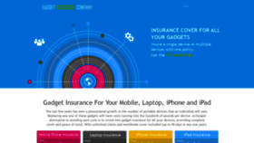 What Gadgetinsurance.company website looked like in 2021 (3 years ago)