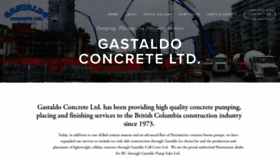 What Gastaldoconcrete.com website looked like in 2021 (3 years ago)