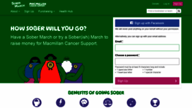 What Gosober.org.uk website looked like in 2021 (3 years ago)