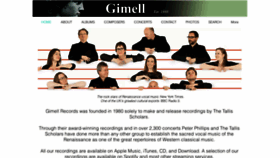 What Gimell.com website looked like in 2021 (3 years ago)