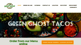 What Greenghosttacos.com website looked like in 2021 (3 years ago)