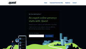 What Go.quest website looked like in 2021 (3 years ago)