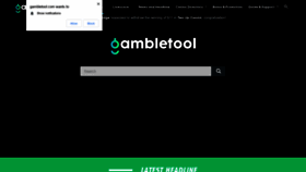What Gambletool.com website looked like in 2021 (3 years ago)