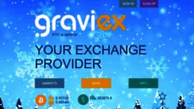 What Graviex.net website looked like in 2021 (3 years ago)