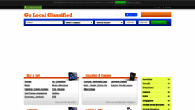 What Golocalclassified.com website looked like in 2021 (3 years ago)