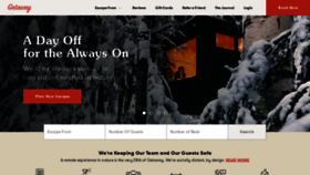 What Getaway.house website looked like in 2021 (3 years ago)