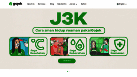 What Go-jek.com website looked like in 2021 (3 years ago)