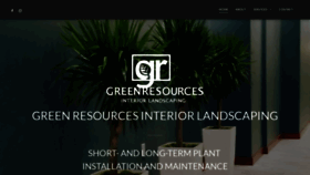 What Greenresources.net website looked like in 2021 (3 years ago)