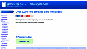 What Greeting-card-messages.com website looked like in 2021 (3 years ago)