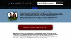 What Greencardphotocheck.com website looked like in 2021 (3 years ago)