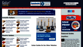 What Guitarsite.com website looked like in 2021 (3 years ago)