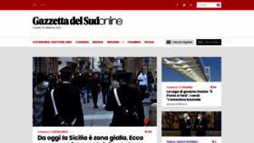 What Gazzettadelsud.it website looked like in 2021 (3 years ago)