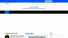What Gceguide.com website looked like in 2021 (3 years ago)