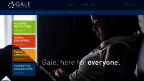 What Gale.com website looked like in 2021 (3 years ago)