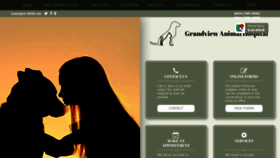 What Grandviewvets.ca website looked like in 2021 (3 years ago)