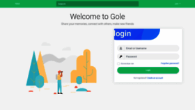 What Gole.life website looked like in 2021 (3 years ago)