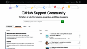 What Github.community website looked like in 2021 (3 years ago)
