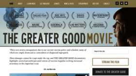 What Greatergoodmovie.org website looked like in 2021 (3 years ago)
