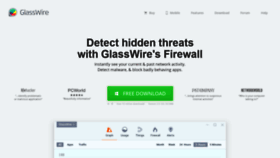 What Glasswire.com website looked like in 2021 (3 years ago)