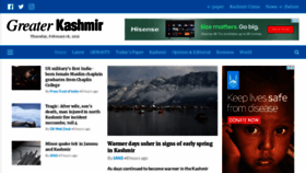 What Greaterkashmir.com website looked like in 2021 (3 years ago)