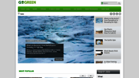 What Gogreen.org website looked like in 2021 (3 years ago)