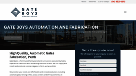 What Gateboys.net.au website looked like in 2021 (3 years ago)