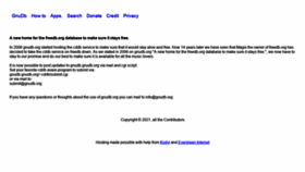 What Gnudb.org website looked like in 2021 (3 years ago)