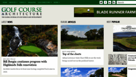 What Golfcoursearchitecture.net website looked like in 2021 (3 years ago)
