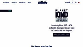 What Gillette.com website looked like in 2021 (3 years ago)