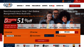 What Gotoassignmenthelp.com website looked like in 2021 (4 years ago)