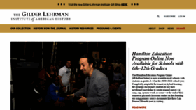 What Gilderlehrman.org website looked like in 2021 (3 years ago)