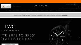 What Goldsmiths.co.uk website looked like in 2021 (3 years ago)