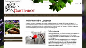 What Gartenrot.de website looked like in 2021 (3 years ago)