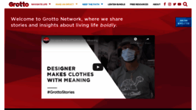 What Grottonetwork.com website looked like in 2021 (3 years ago)