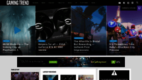 What Gamingtrend.com website looked like in 2021 (3 years ago)