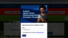 What Gloucestershire.gov.uk website looked like in 2021 (3 years ago)