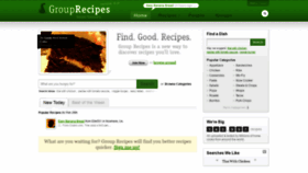 What Grouprecipes.com website looked like in 2021 (3 years ago)