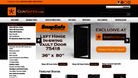 What Gunsafes.com website looked like in 2021 (3 years ago)