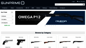 What Gunprime.com website looked like in 2021 (3 years ago)