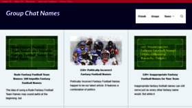 What Groupteamnames.com website looked like in 2021 (3 years ago)