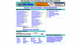 What Getjob.us website looked like in 2021 (3 years ago)