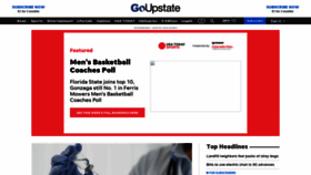 What Goupstate.com website looked like in 2021 (3 years ago)